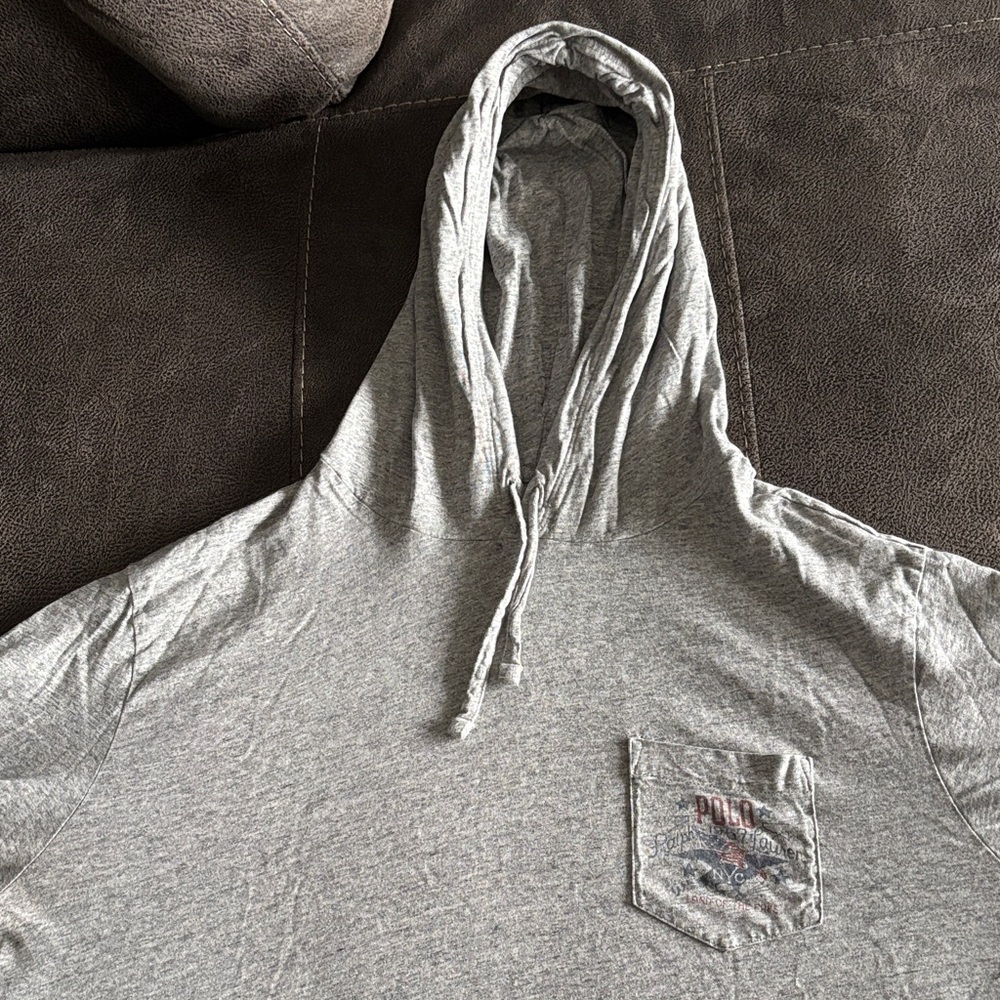 Ralph Lauren Gray Hooded Sweatshirt